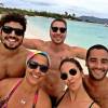 Caio Castro reuniu um grupo de amigos e embarcou para Anguilla, no Caribe