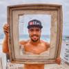 De férias da TV desde o fim 'I Love Paraisópolis', Caio Castro viajou para Anguilla, no Caribe