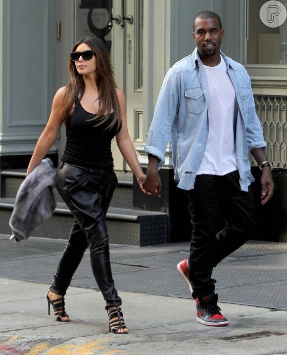Kim Kardashian e Kanye West estão juntos há mais de um ano
