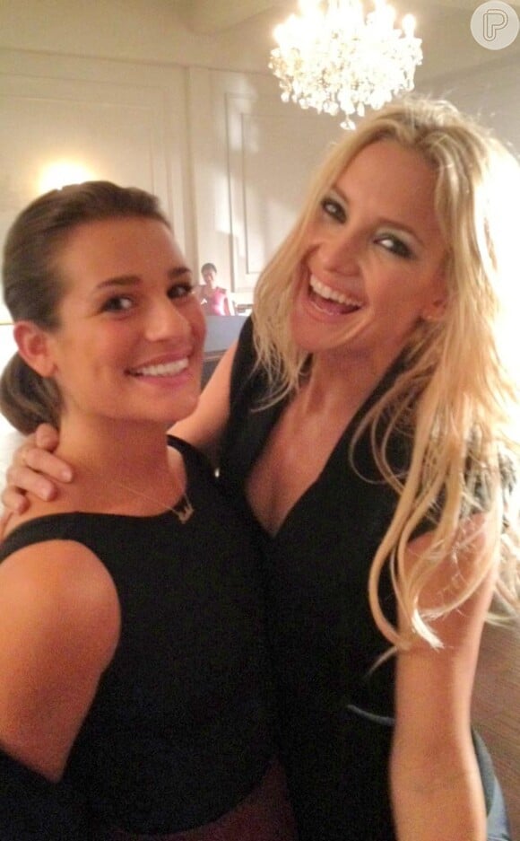 Lea Michele contou com o apoio de Kate Hudson para superar a morte de Cory Monteith, em 5 de novembro de 2013