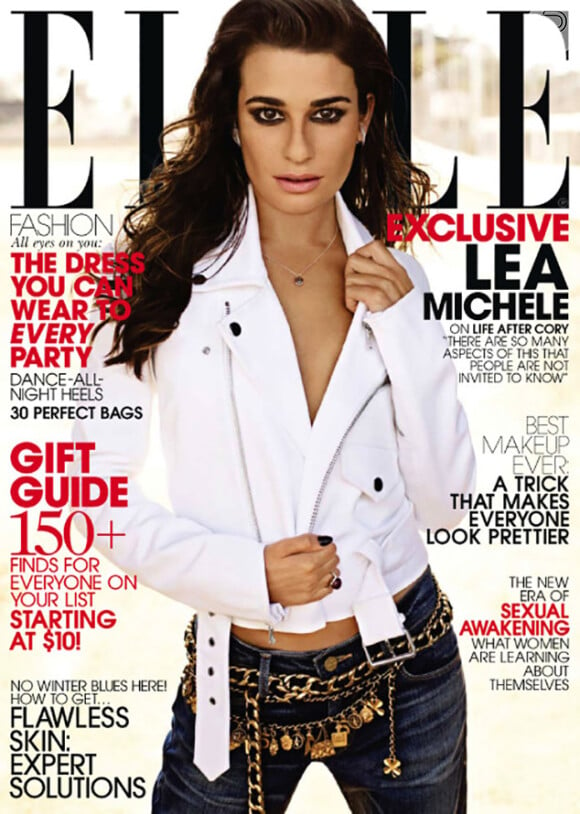 Lea Michele é a capa da revista 'Elle' de dezembro