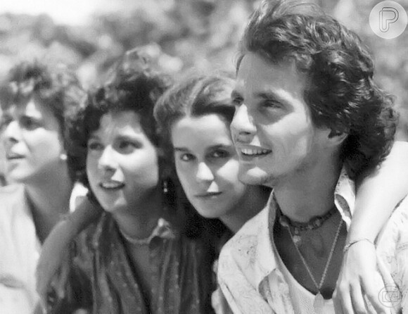 Jorge Fernando, Denise Bandeira, Lucélia Santos e Fábio Júnior na novela 'Ciranda, Cirandinha', exibida em 1978