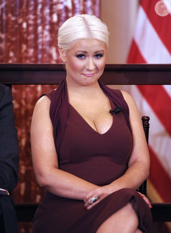 Christina Aguilera emagreceu mais de 30 kg. A foto é de outubro de 2012