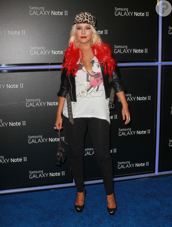Christina Aguilera aparece fora de forma em outubro de 2012