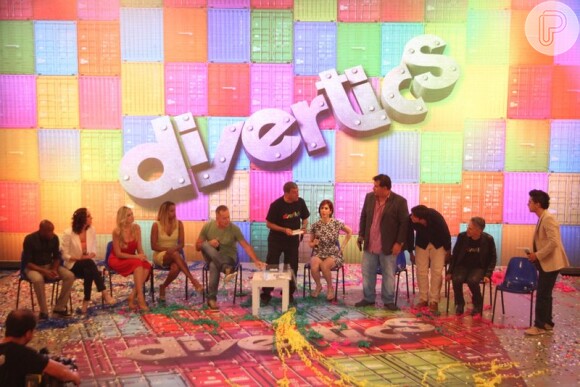 Atores na coletiva de imprensa do novo programa de variedades da TV Globo, 'Divertics', na tarde desta quinta-feira, 21 de novembro de 2013, na Barra da Tijuca, Zona Oeste do Rio de Janeiro