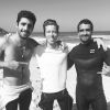 No último final de semana, Pedro Scooby e o skatista e snowboarder americano Shaun White surfaram juntos