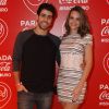 Juliano Laham conta com a ajuda da namorada, a atriz Juliana Paiva, em seu novo desafio