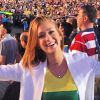 Marina Ruy Barbosa acompanhou de perto a abertura da Olimpíada 2016 no estádio do Maracanã, no início do mês