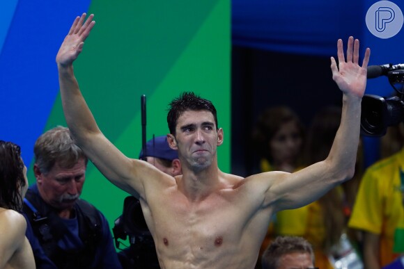 Michael Phelps se emocionou durante as competições de natação da Olimpíada Rio 2016