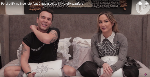 Claudia Leitte deu uma entrevista em vídeo a Matheus Mazzafera para o #HotelMazzafera