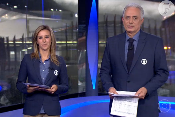 William Waack e Cris Dias teriam sido repreendidos pela direção da Globo por desentendimento durante apresentação do 'Jornal da Globo'