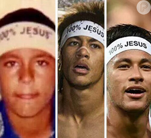 Neymar Pai fez uma montagem para homenagear o filho momentos antes dele disputar o ouro olímpico neste sábado, 20 de agosto de 2016
