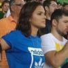 Bruna Marquezine é flagrada na arquibancada durante jogo entre Brasil e Alemanha, no Maracanã