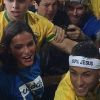 Neymar foi a arquibancada do Maracanã, após conquista do ouro na Olimpíada Rio 2016, abraçar Bruna Marquezine