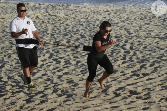 Fernanda Souza mostrou ter bastante preparo físico, em 28 de novembro de 2013