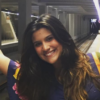 Giulia Costa usou o metrô para ir à cerimônia de abertura da Olimpíada, no Maracanã