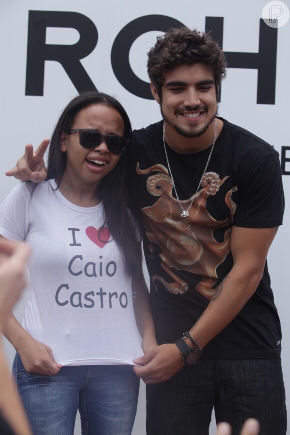 Caio Castro, de 'Amor à Vida', participou de evento neste sábado, 30 de novembro de 2013