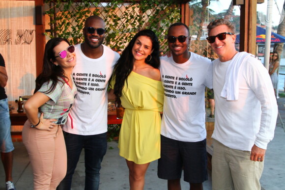 Fernanda Souza, Thiaguinho e Luciano Huck também estiveram presentes na festa do ator de 'Sol Nascente'