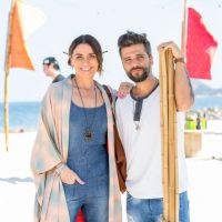 Bruno Gagliasso e Giovanna Antonelli gravam 'Sol Nascente' em praia do RJ. Fotos