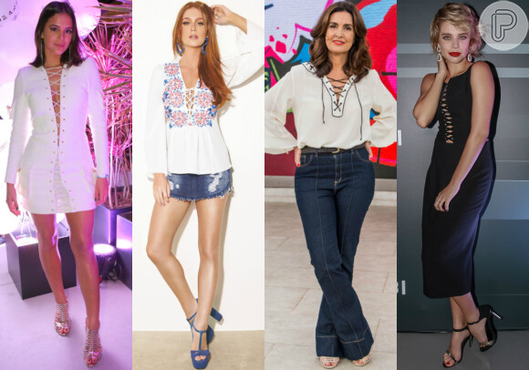 Veja fotos de famosas como Bruna Marquezine, Marina Ruy Barbosa, Fátima Bernardes e outras adeptas da tendência de looks trançados