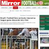 O jornal inglês 'Mirror' escreveu que 'os confrontos irão levantar questões sobre a segurança antes da Copa do Mundo'