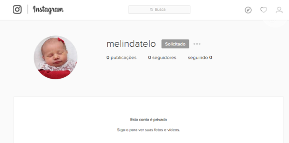 Thais Fersoza e Michel Teló criaram um perfil fechado no Instagram para a filha