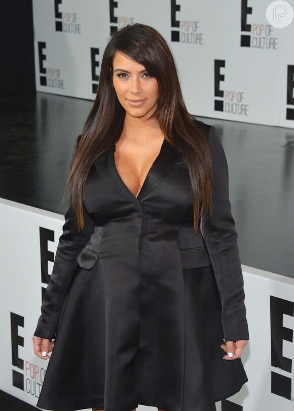 Kim Kardashian estava morena em sua gestação