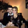 Shakira e Gerard Piqué passaram o Réveillon juntinhos, como mostra essa imagem do Twitter do espanhol