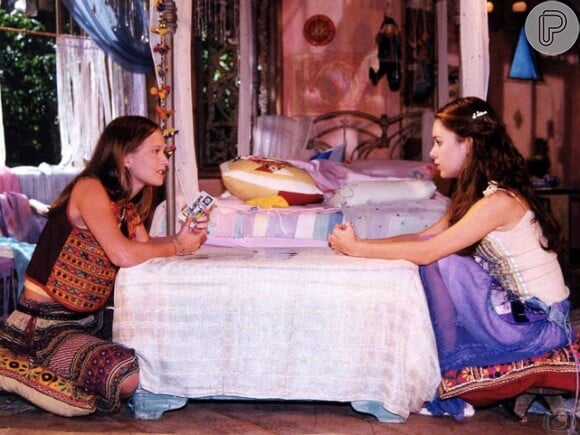 Sandy e Fernanda Rodrigues contracenaram em 'Estrela Guia', novela exibida em 2001 pela Globo