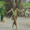Cris Vianna estreou como rainha de bateria da Imperatriz Leopoldinense no Carnaval de 2013
