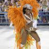 Cris Vianna foi rainha de bateria da Imperatriz Leopoldinense no Carnaval de 2016