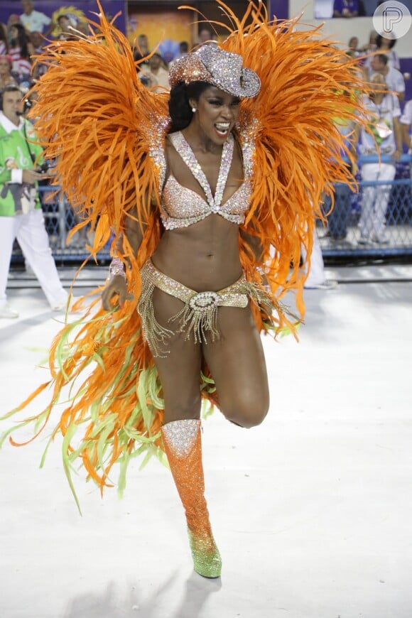 Cris Vianna foi rainha de bateria da Imperatriz Leopoldinense no Carnaval de 2016