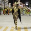 Cris Vianna foi rainha de bateria da Imperatriz Leopoldinense no Carnaval 2015