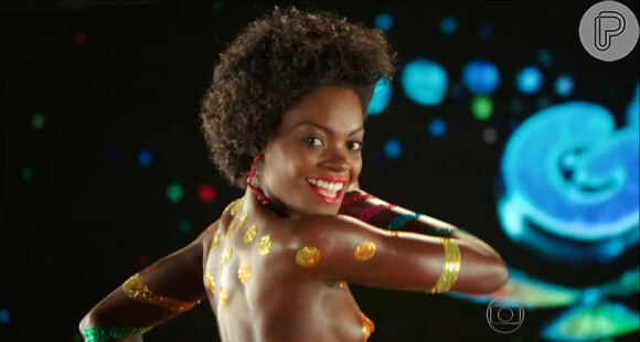 A vinheta do carnaval 2014 para TV Globo com a nova Globeleza, Nayara Justino, foi apresentada em primeira mão no 'Fantástico', no dia 5 de janeiro de 2014