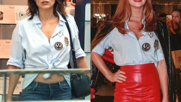 Flávia Alessandra X Marina Ruy Barbosa: atrizes repetem camisa em look. Fotos!