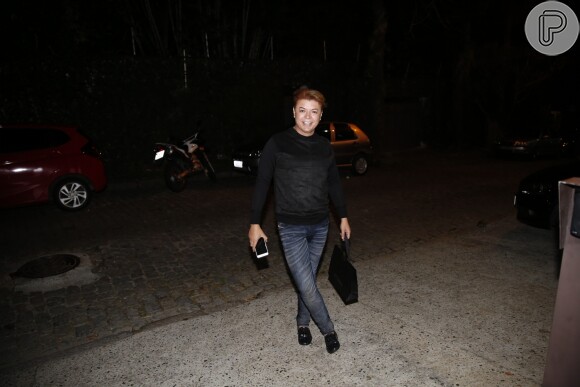 David Brazil na festa de aniversário de 43 anos de Angélica, na casa da apresentadora, no Rio, nesta quarta-feira, 30 de novembro de 2016