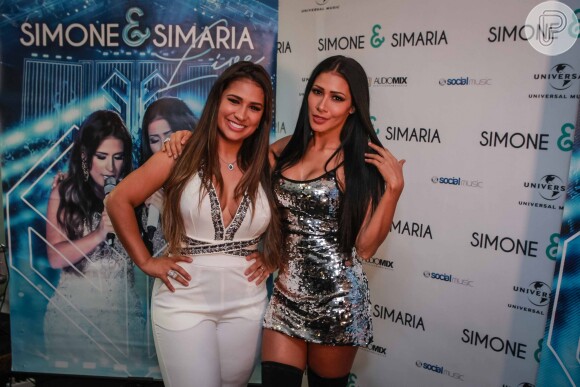 Simone e Simaria também foram convidadas do evento Garota Vip, no Anhembi, em São Paulo