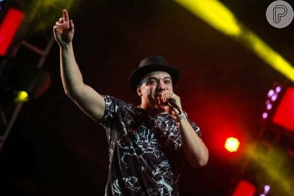 Wesley Safadão cantou no evento Garota Vip, no Anhembi, em São Paulo, neste sábado, 3 de dezembro de 2016