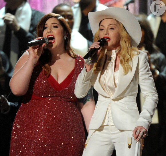 Mary Lambert e Madonna cantam 'Same Love' no Grammy Awards 2014