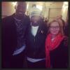 Kobe Bryant, 50 Cent e Meryl Streep após jogo de basquete em Nova York