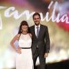 Giovanna Antonelli e o marido, o diretor-geral da novela 'Em Família', Leo Nogueira, vão juntos na festa de gala de lançamento da trama; evento aconteceu no Hotel Copacabana Palace em 2 de fevereiro de 2014