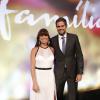 Giovanna Antonelli e o marido, o diretor-geral da novela 'Em Família', Leo Nogueira, vão juntos à festa de gala de lançamento da trama; evento aconteceu no Hotel Copacabana Palace, no dia 2 de fevereiro de 2014