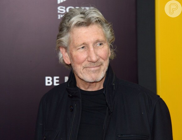 O músico Roger Waters também marcou presença na premiére do filme 'Caçadores de obras-primas', em Nova York
