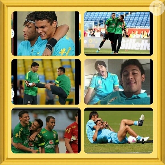 Thiago Silva também parabenizou Neymar em seu Instagram
