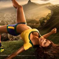 Atriz de 'Em Família' Bianka Fernandes representa o Brasil em calendário da Copa