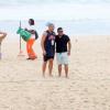 Ronaldo e a noiva, Paula Morais, passam a tarde desta quarta-feira, 19 de fevereiro de 2014, na praia do Leblon, Zona Sul do Rio de Janeiro