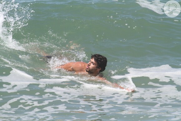 Jesus Luz também foi até a praia da Macumba nesta quinta-feira, 20 de fevereiro de 2014