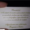 Convite pede que convidados do casamento de Latino e Rayanne Morais deixem celular na chapelaria do Copacabana Palace