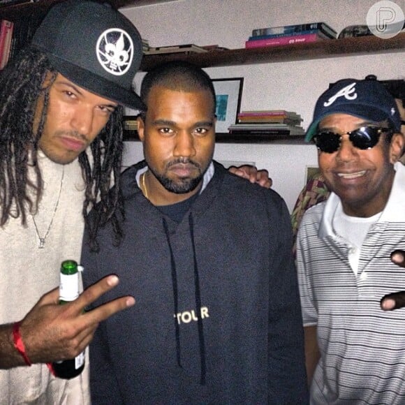 Kanye West conheceu Jorge Ben Jor e Gabriel Ben na festa realizada na casa de Paula Lavigne