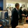 Barack Obama vai à loja popular comprar roupas para a família